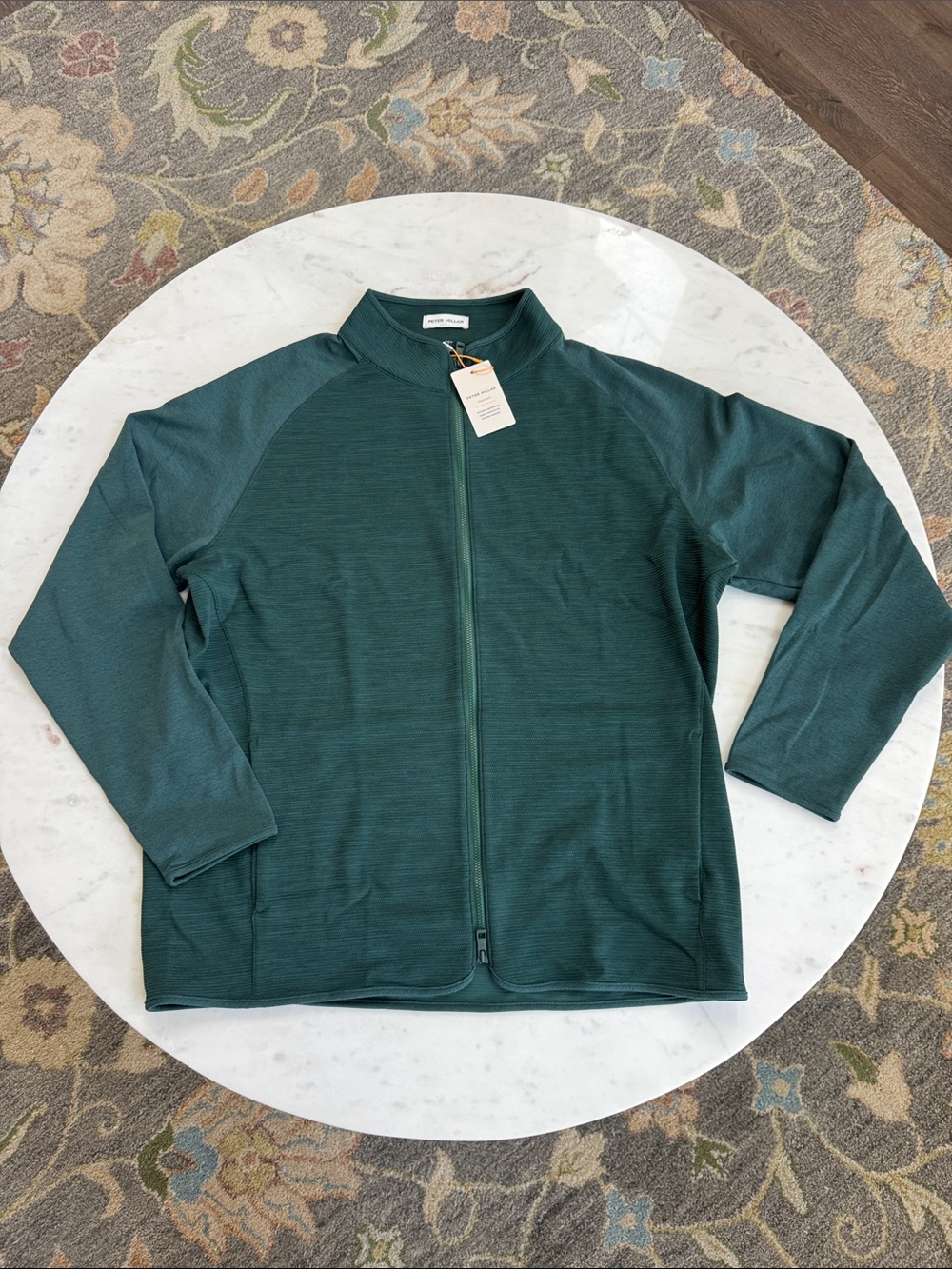 NWT Peter Millar Vista Full Zip Jacket Nordic Pine Green Men’s L